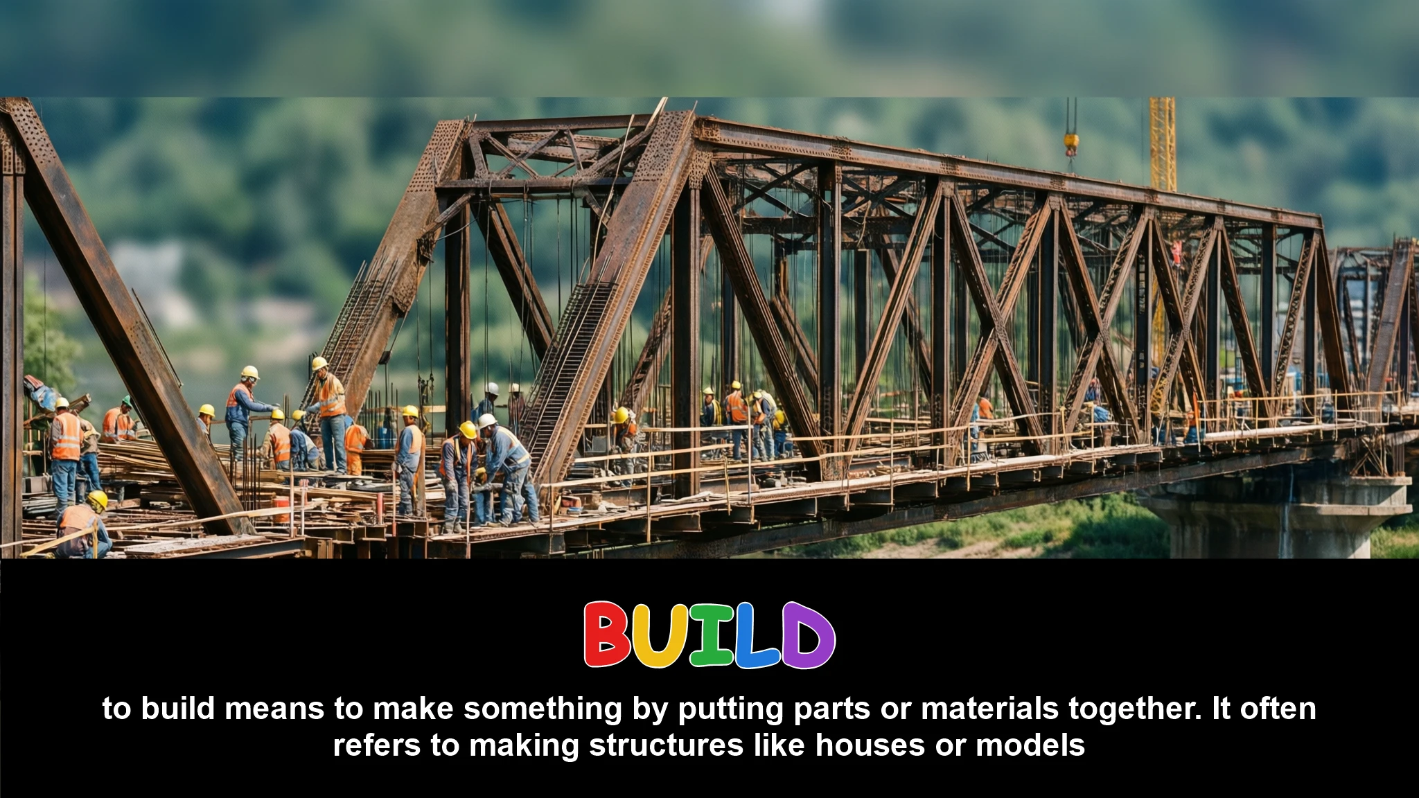 English Illustration for build